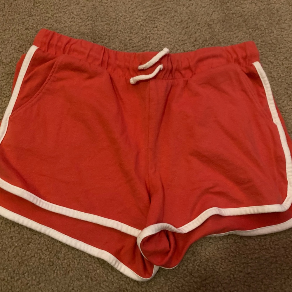 Girls lounge red shorts